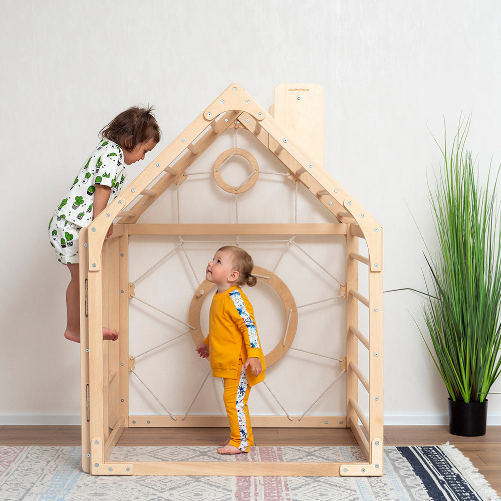 Wooden Climbing Playhouse WoodandHearts