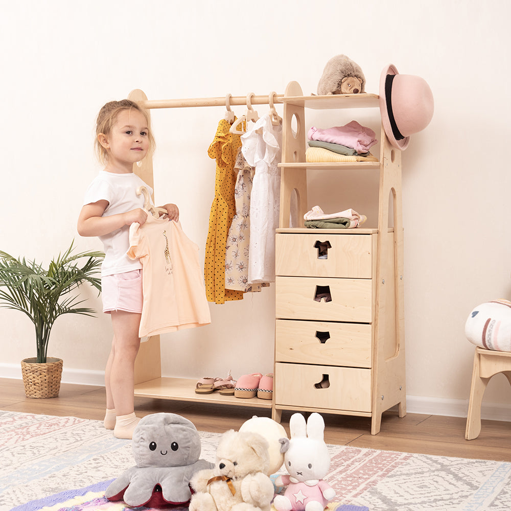 Montessori Wardrobe - WoodandHearts