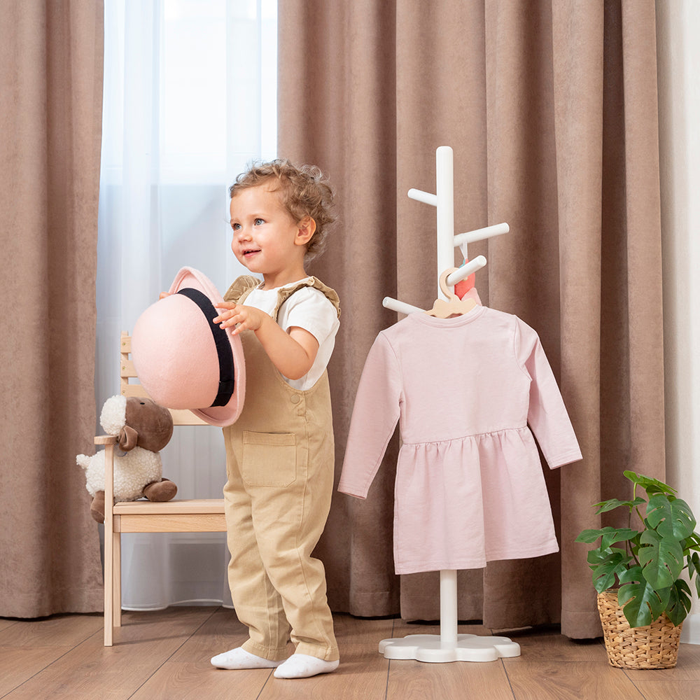 Children Wardrobe, Montessori Clothing Rack With Hangers for Kids, Playroom  Furniture, Baby Shower Gift, Christmas Gift 