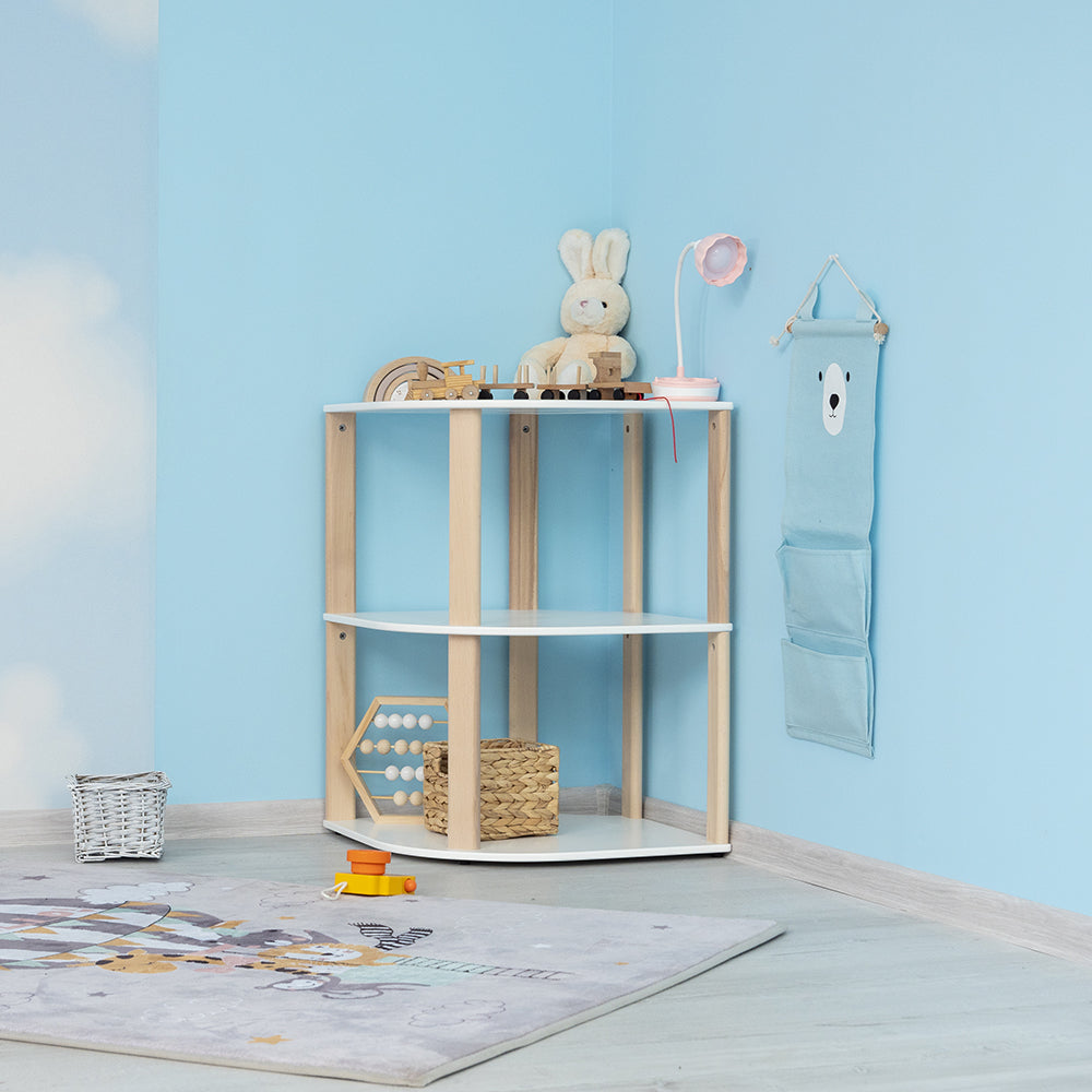 Corner Toy Shelf