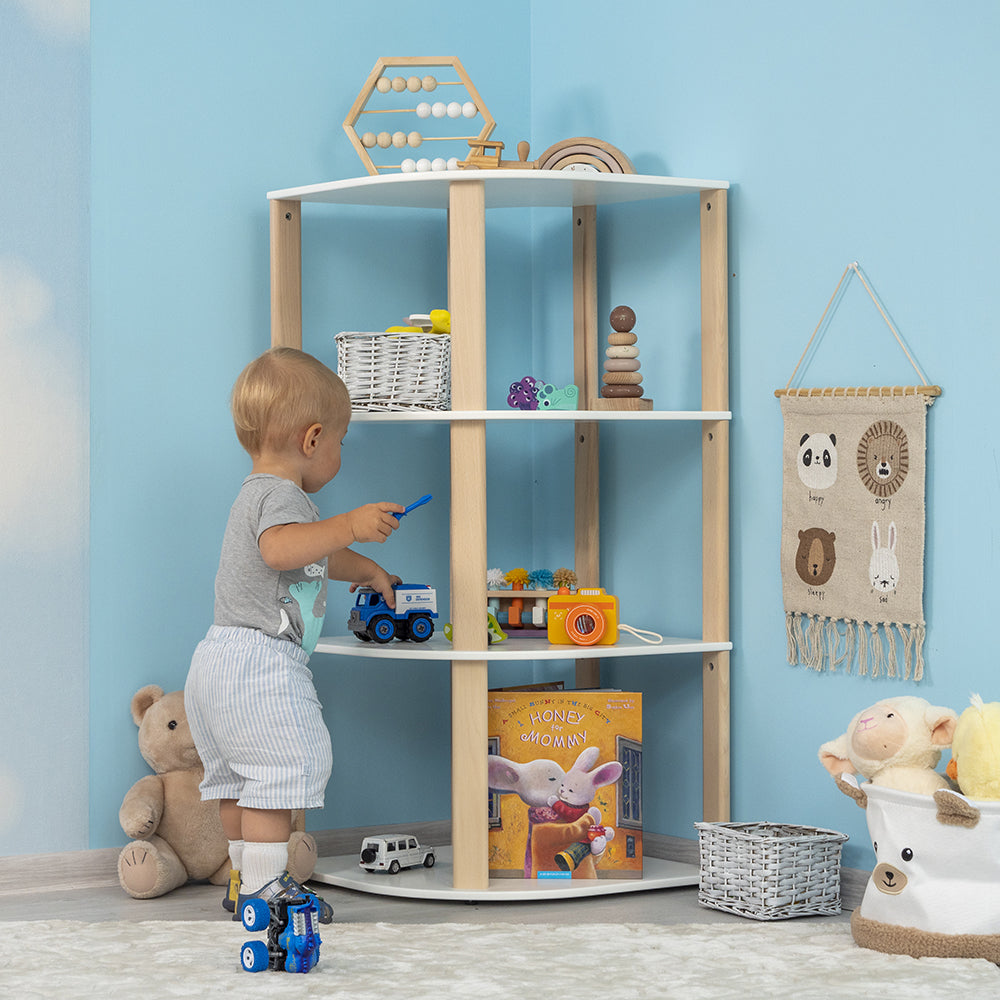 Corner Toy Shelf