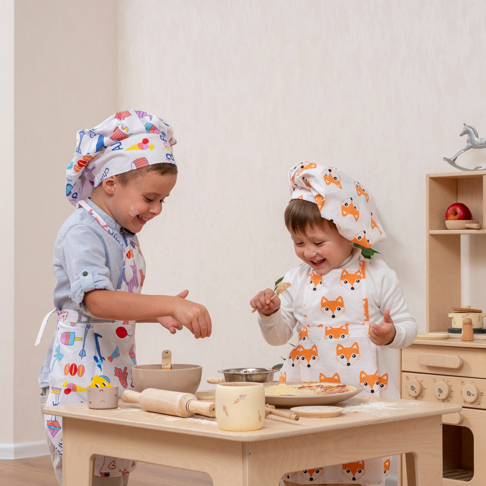 モンテッソーリ子供用木製ままごとキッチン「創作料理」