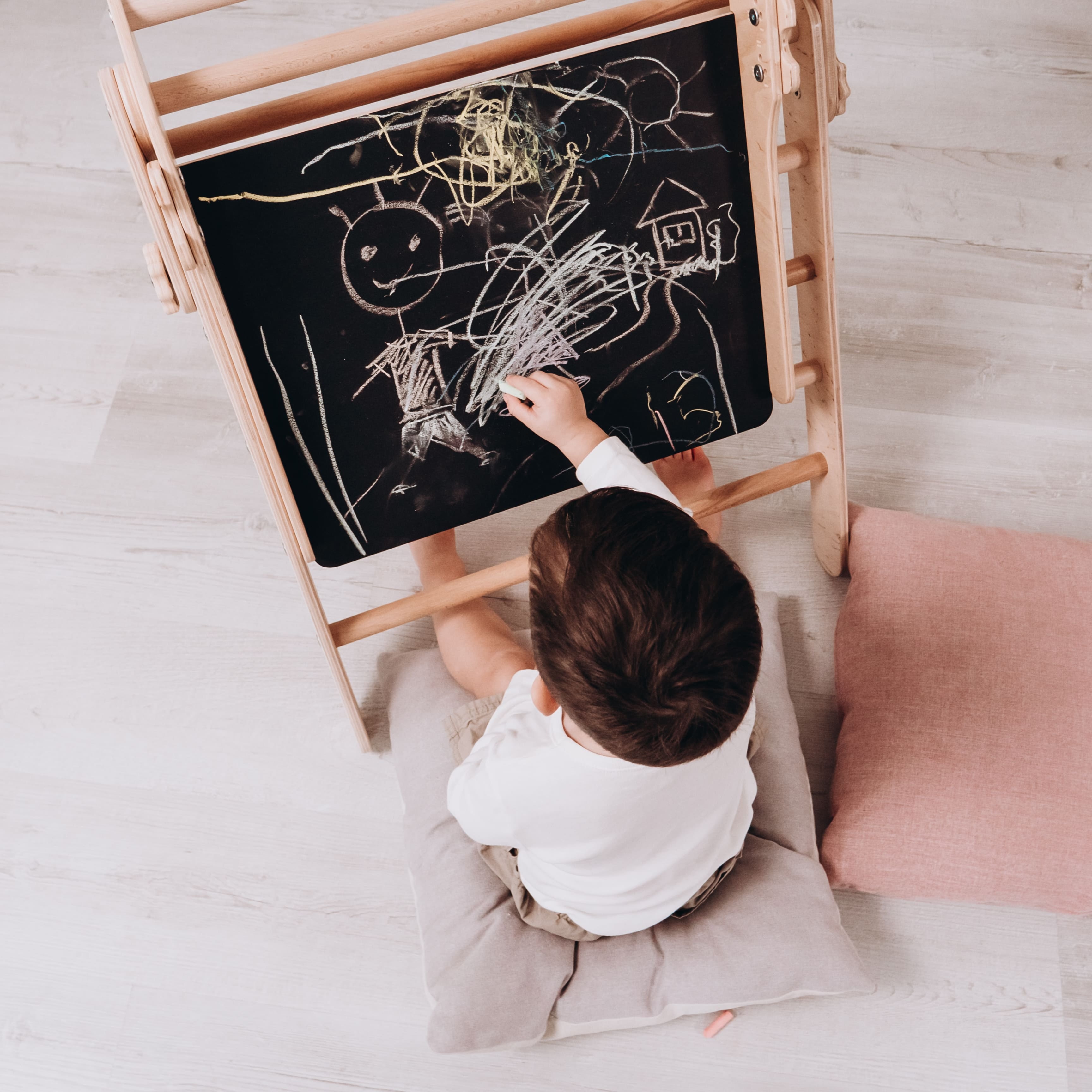 Wooden Easel for Montessori Triangle