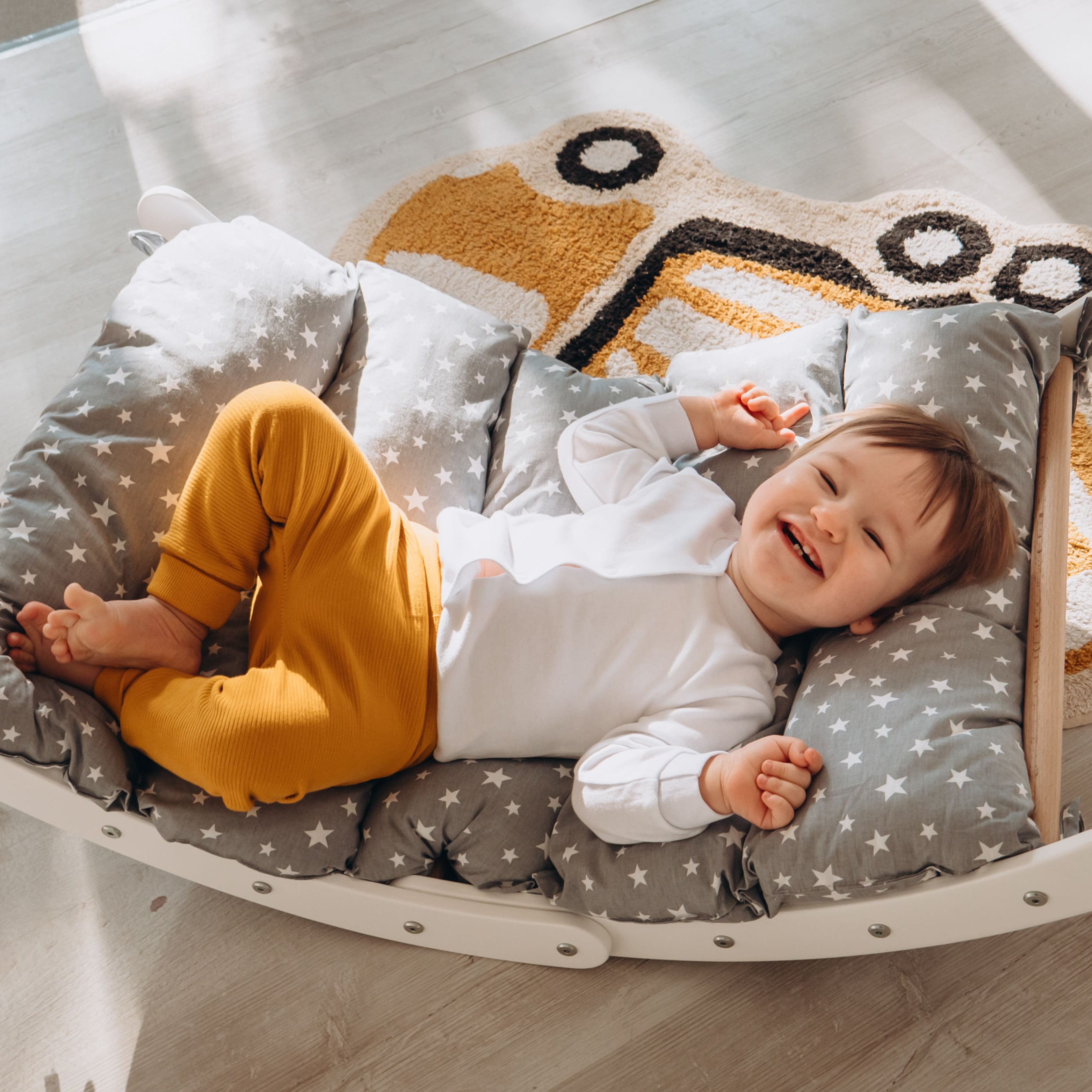 Wooden Baby Rocker