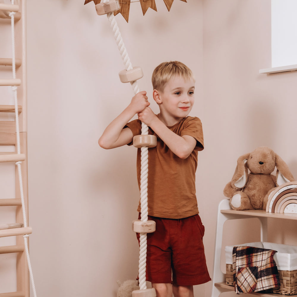 Kids Climbing Rope