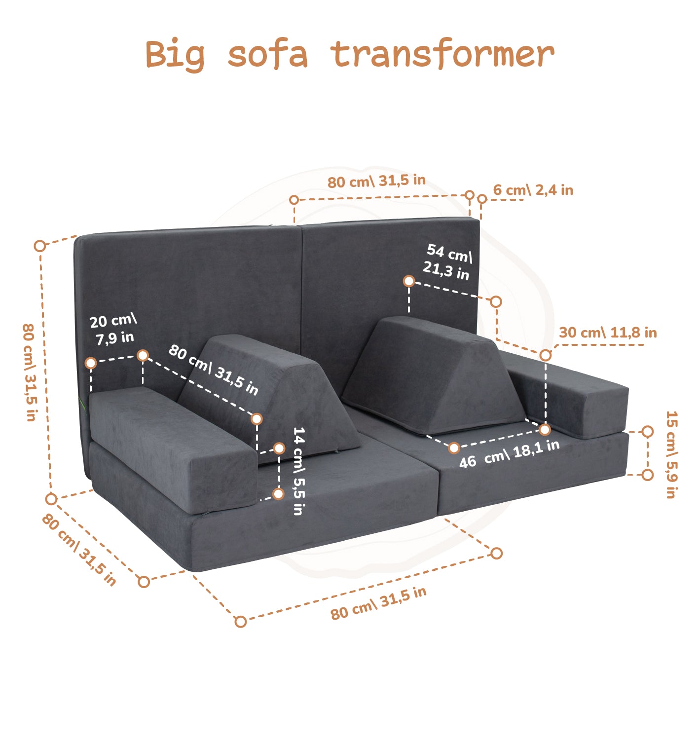 Childrens Play Sofa