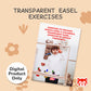 Speech Therapy Exercises with a Transparent Easel