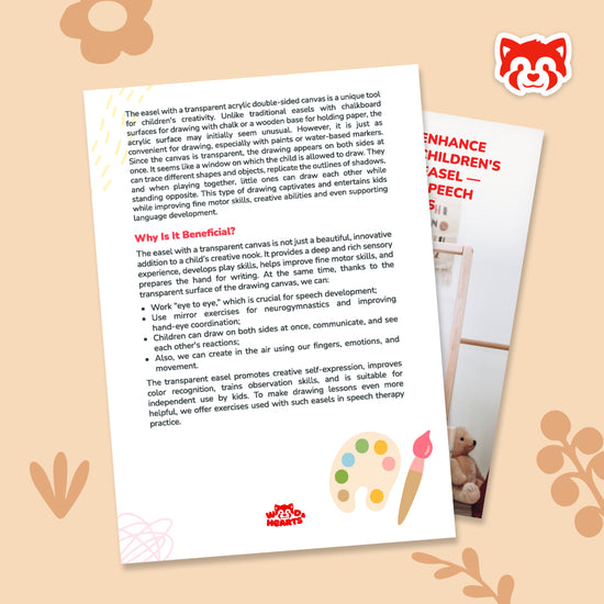 Speech Therapy Exercises with a Transparent Easel