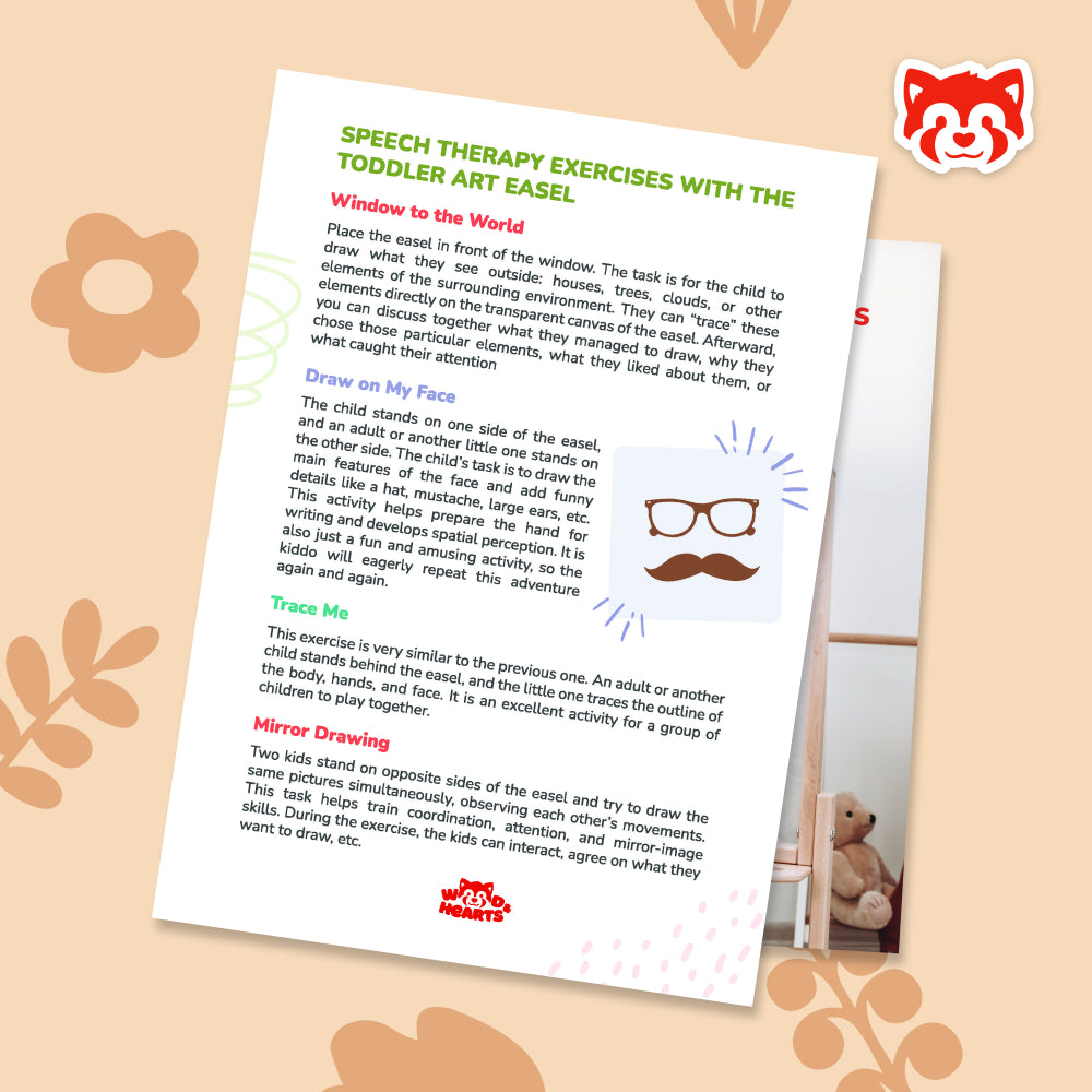 Speech Therapy Exercises with a Transparent Easel