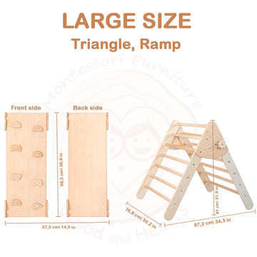 Montessori Set Triangle and Ramp