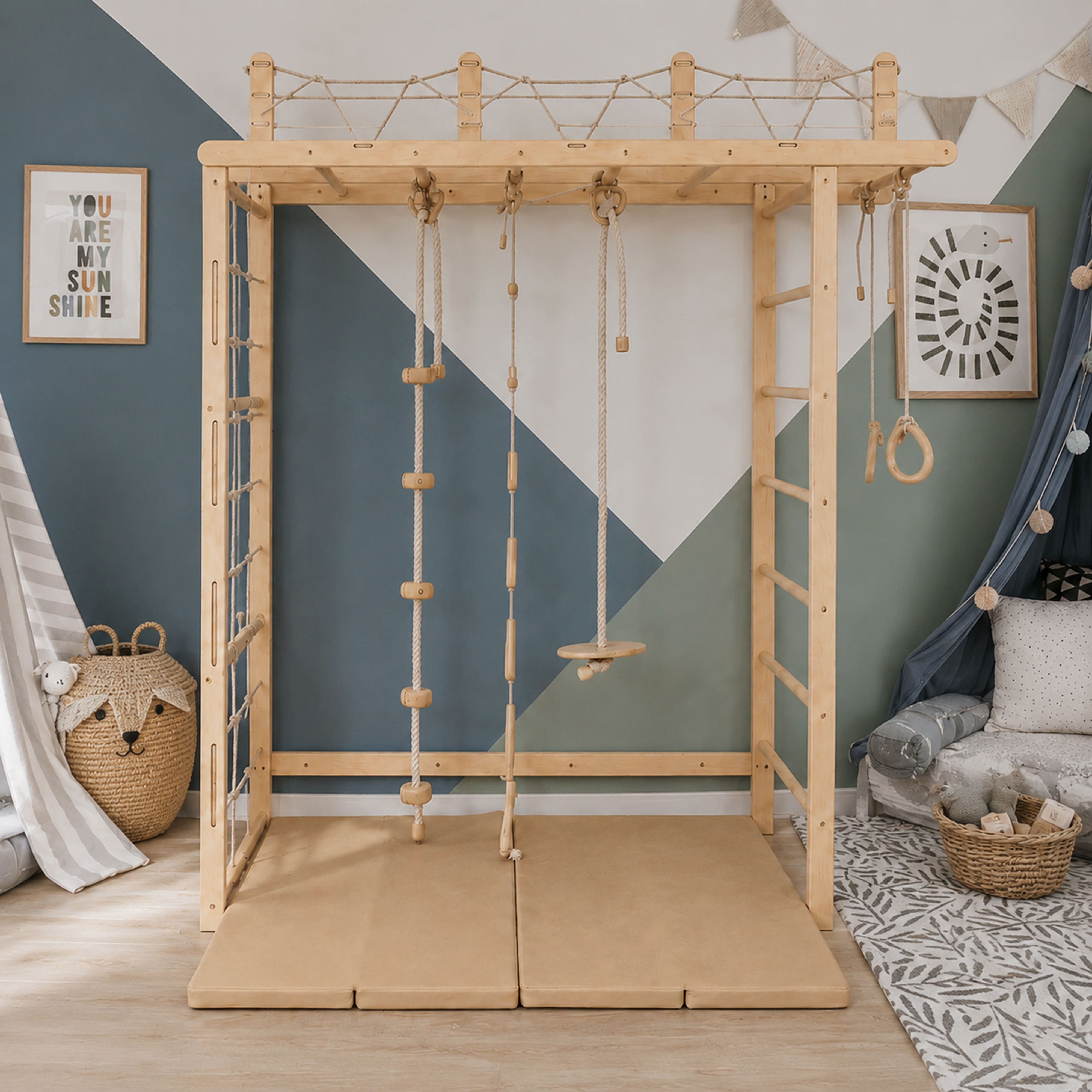 Wooden Climbing Gym