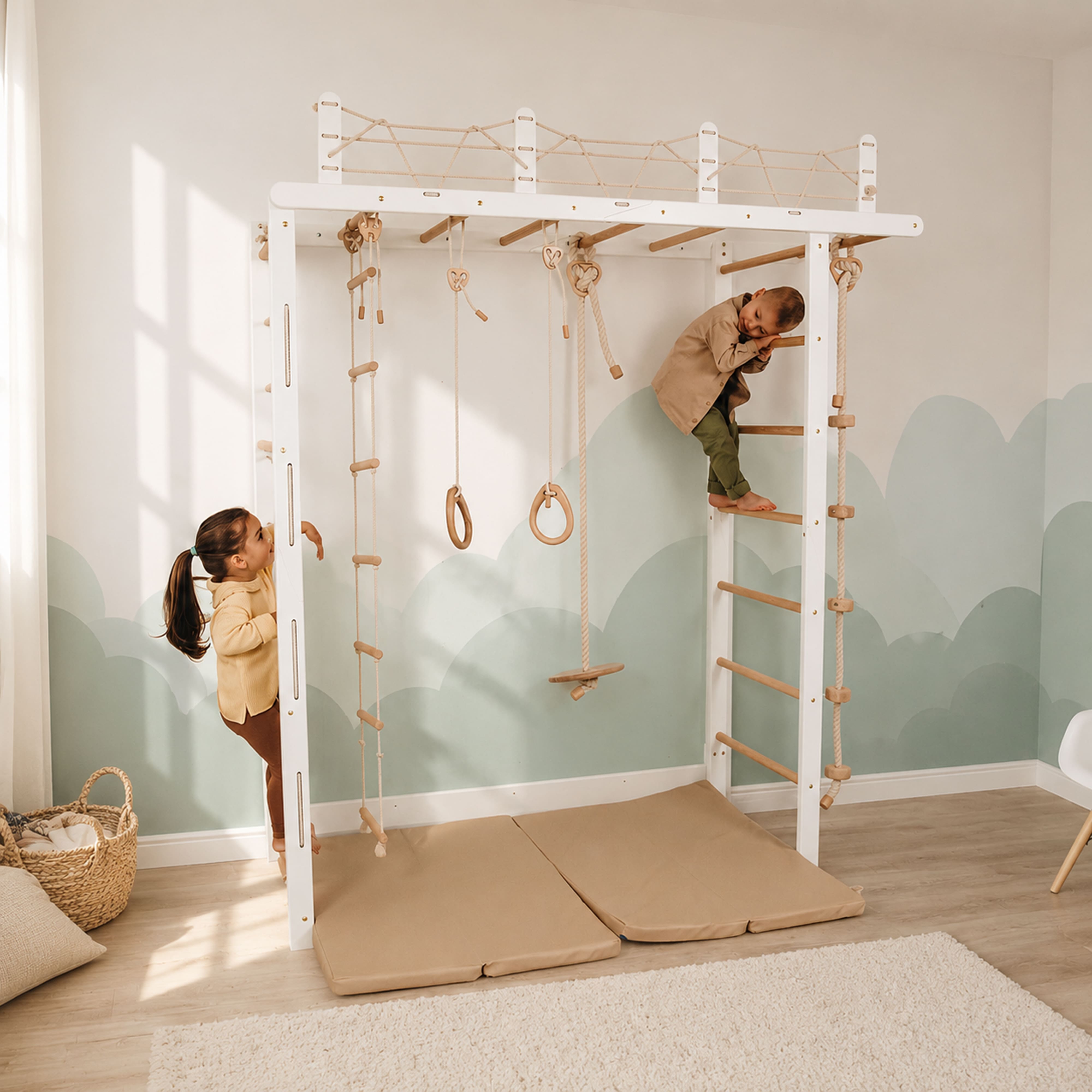 Wooden Climbing Gym