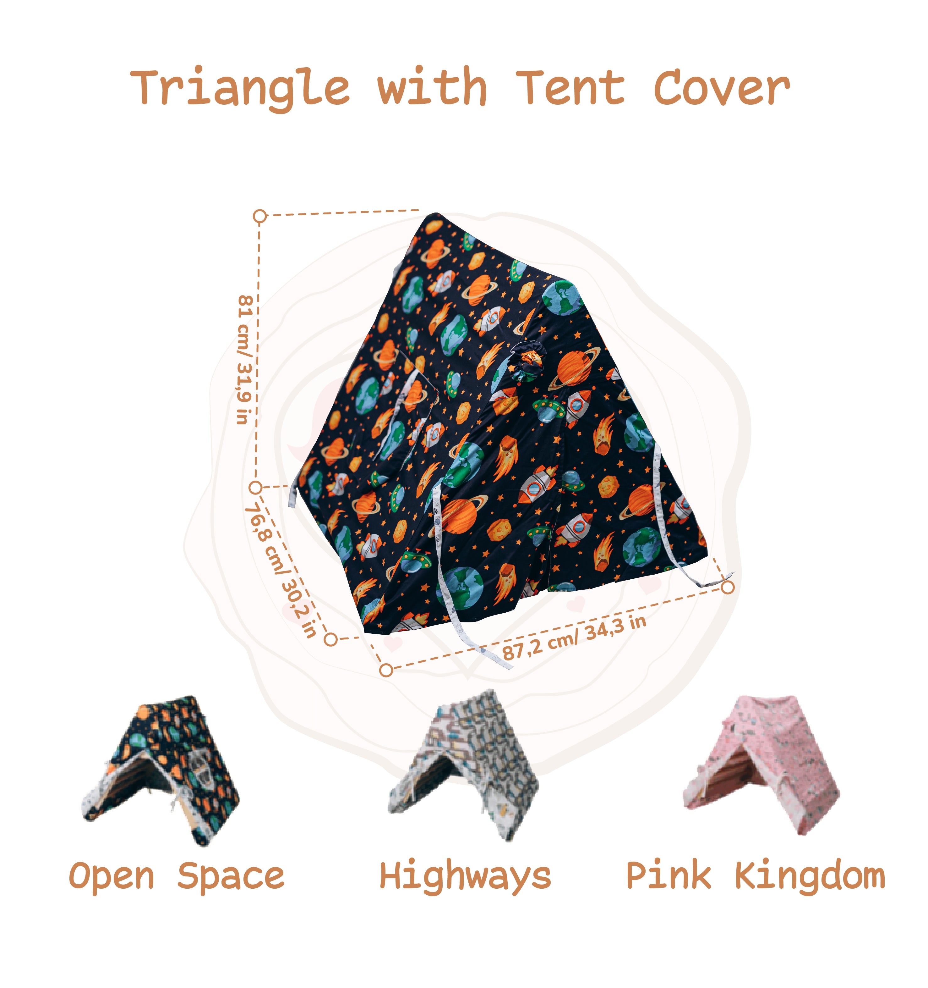Large Climbing Triangle with Tent Cover - WoodandHearts