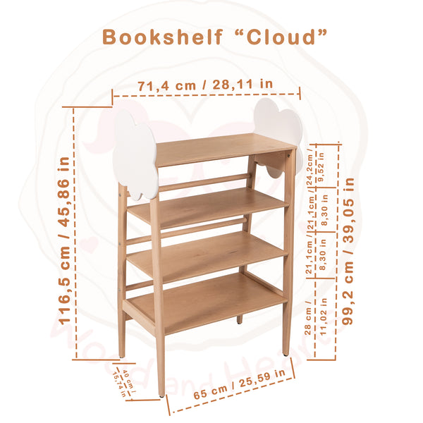 Montessori Stand Shelf "Clouds"