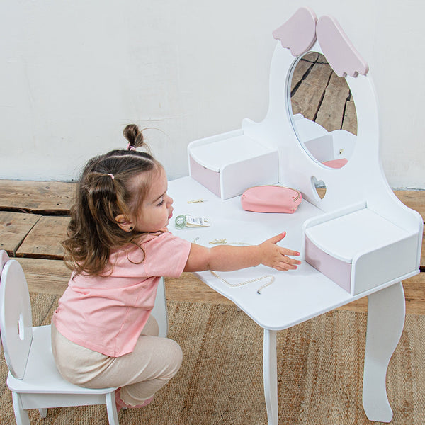 Baby Girls Dressing Table, Nursery Decor Furniture by WoodandHearts