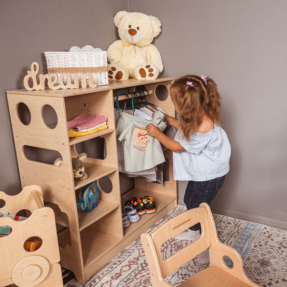 Montessori Storage Set for Clothing & Toys – Woodandroom