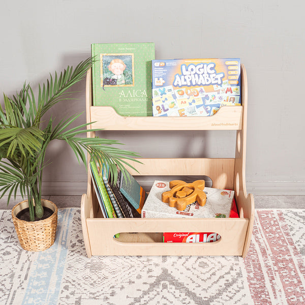 Montessori Kids Open Bookcase for Storage "Saxophone"