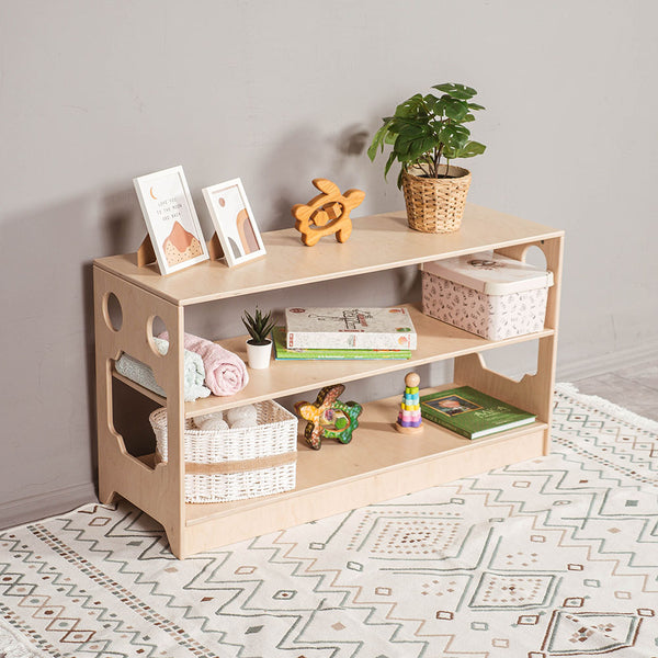 Montessori Floor Organizer, 3 -Tier -Bücherregal für Kinder