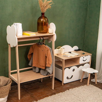 Clothes Rack and Hanger Wardrobe for Kids Nursery