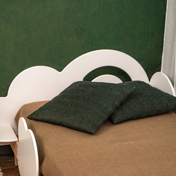 Montessori Verstellbares Bodenbett mit Regal "Wolke"