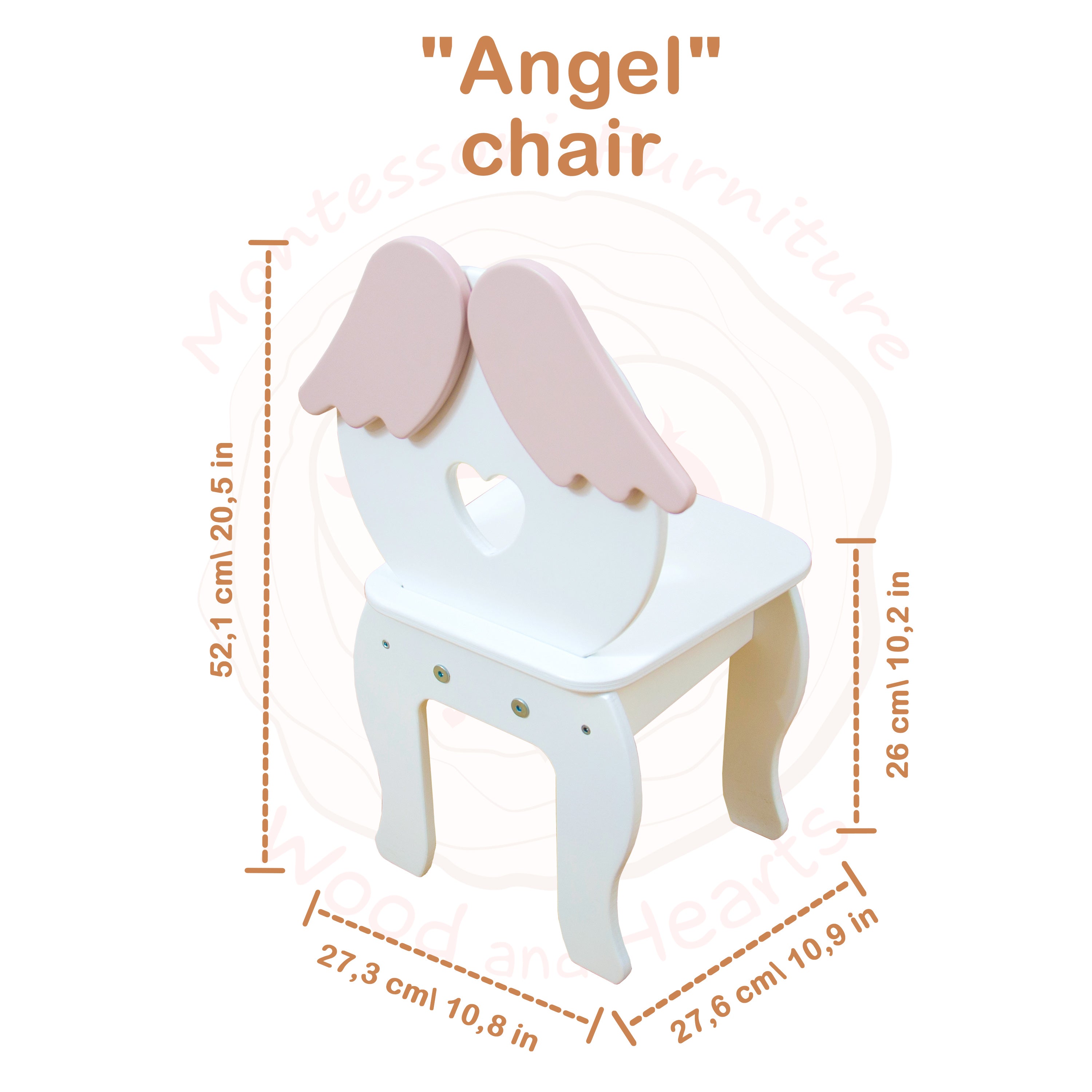 女の子の保育園のための天使の家具のセット