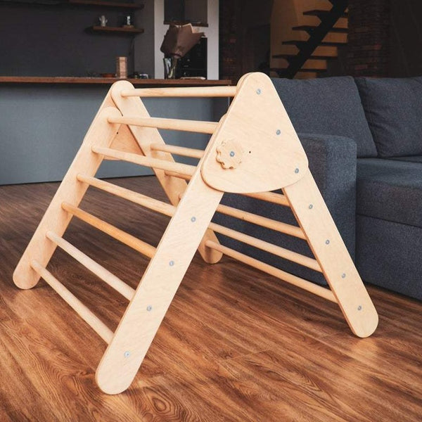 Children's furniture Pikler Triangle inside.   Color:  Naturally wood